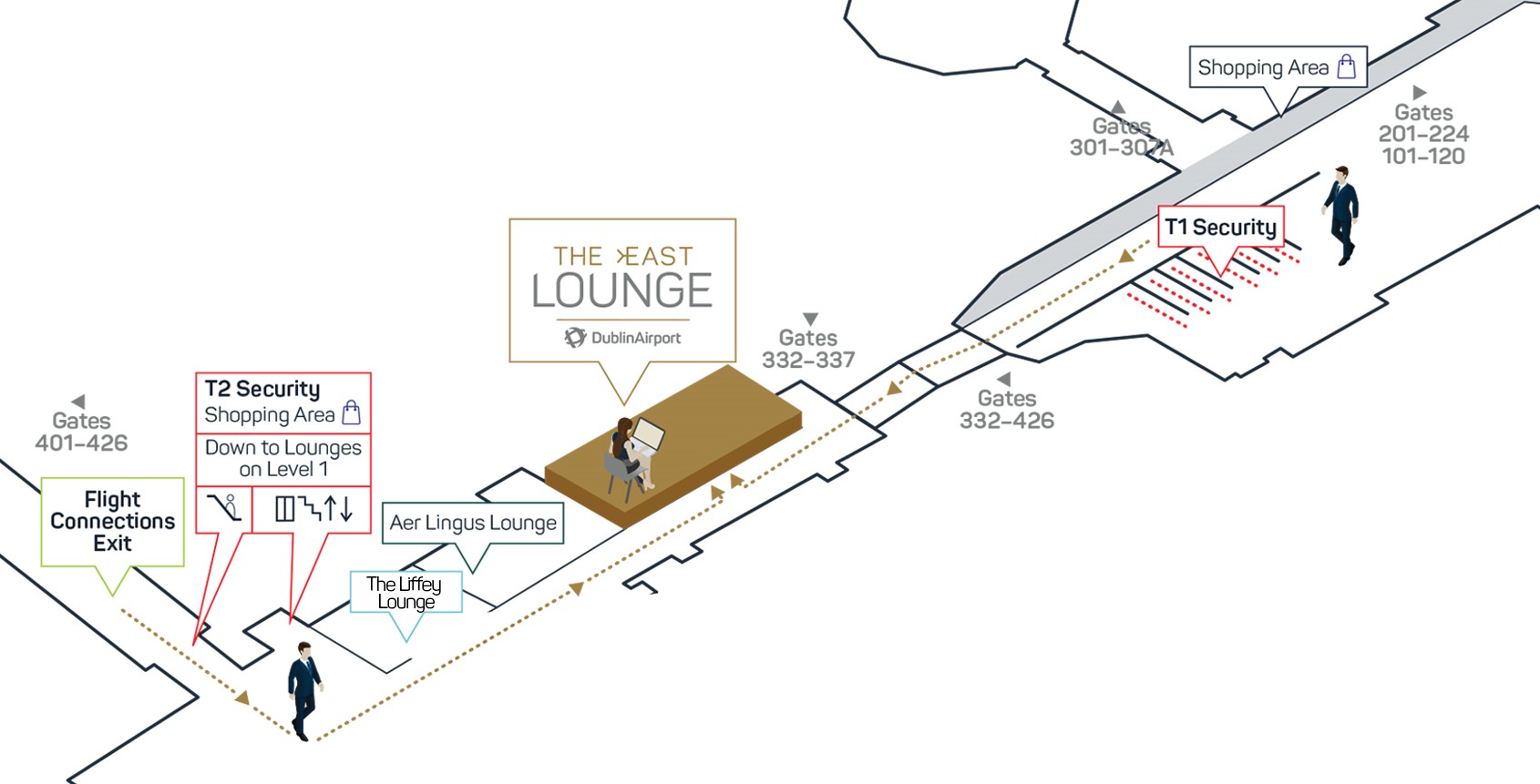 The East Lounge Map